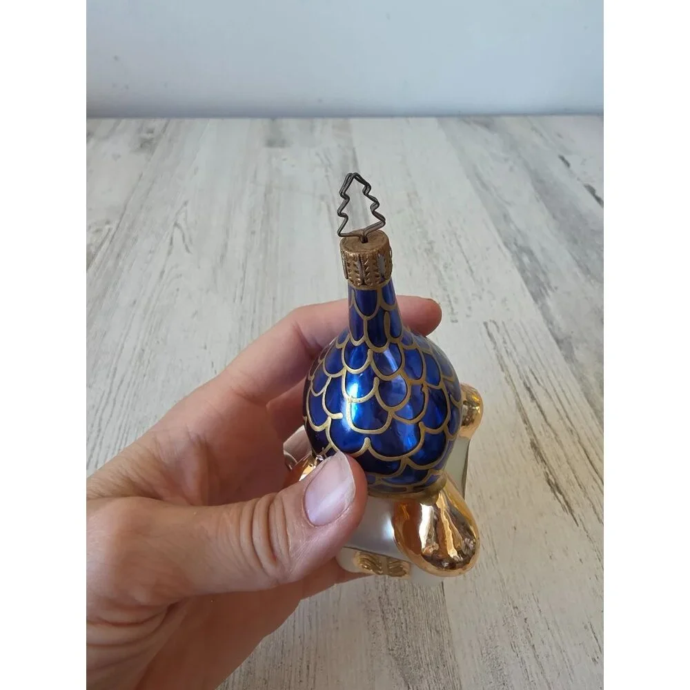 Moroccan glass mercury ornament building Xmas‎ tree vintage